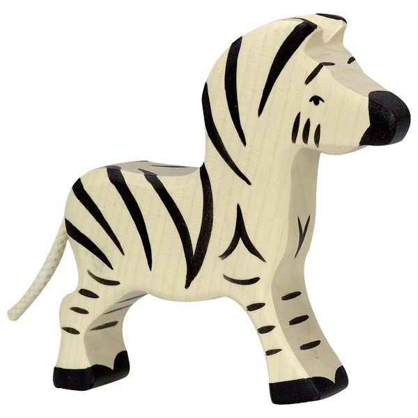 Holztiger - 80153 - Zebra, klein, Holz, 13cm