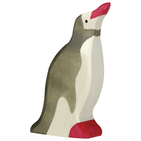 Holztiger - 80210 - Pinguin, Kopf hoch, Holz, 10cm