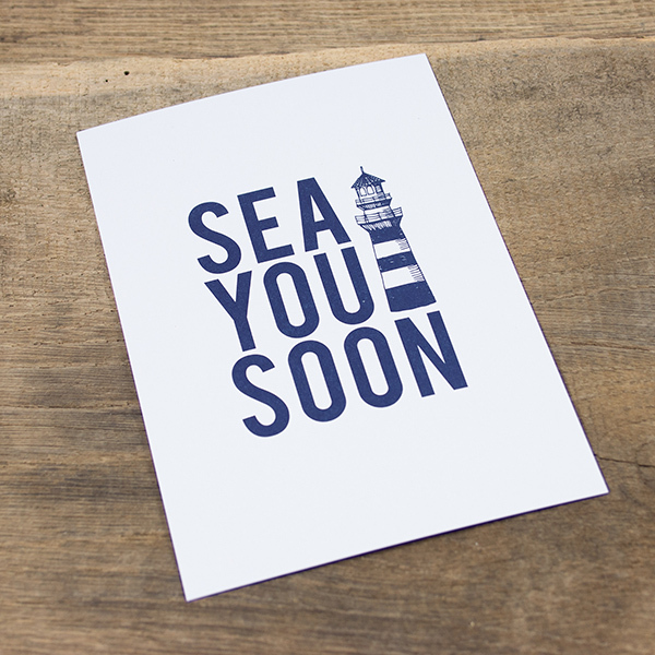 Bow & Hummingbird - 1613023-1 - Postkarte, Sea you soon, Maritim, 15cm x 10,5cm (DIN A6)