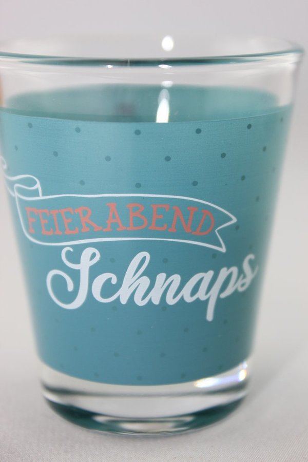Sheepworld - 46791 - Schnapsglas, Glas, Feierabend Schnaps, 6cm