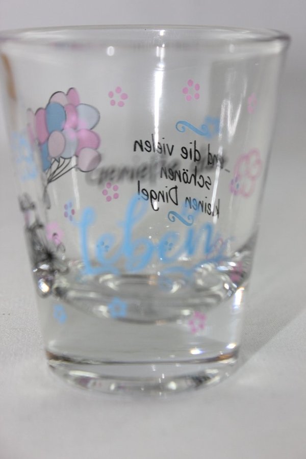 Sheepworld - 46789 - Schnapsglas, Glas, Genieße das Leben und die vielen schönen kleinen Dinge, 6cm