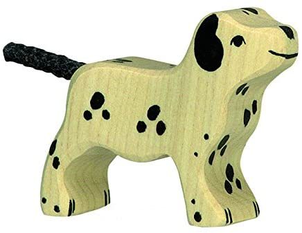 Holztiger - 80063 - Hund, Dalmatiner, stehend, klein, Holz, 6cm